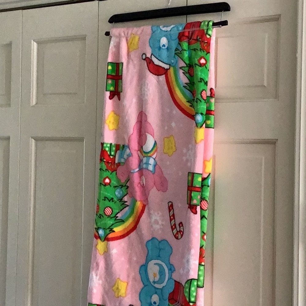 Care Bears Plush Christmas Throw Blanket - Picture 3 of 3